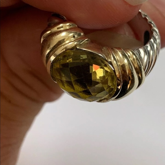 Authentic David Yurman Lemon Citrine 5.5 SS Gold. - Picture 5 of 7